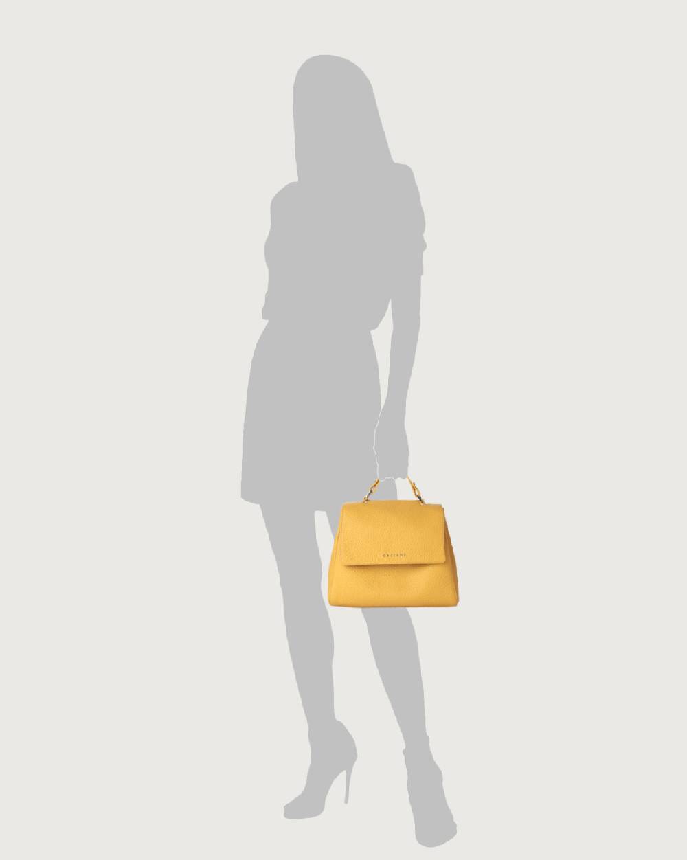 Orciani Borsa Sveva Soft Piccola a mano in pelle con tracolla Vendita Calda