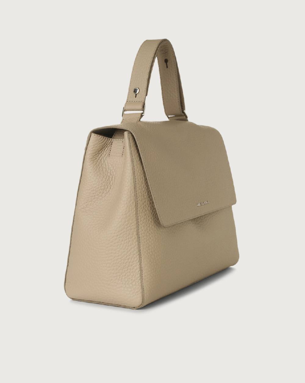 Orciani Borsa a spalla grande Sveva Soft in pelle con tracolla Saldi Di Fabbrica