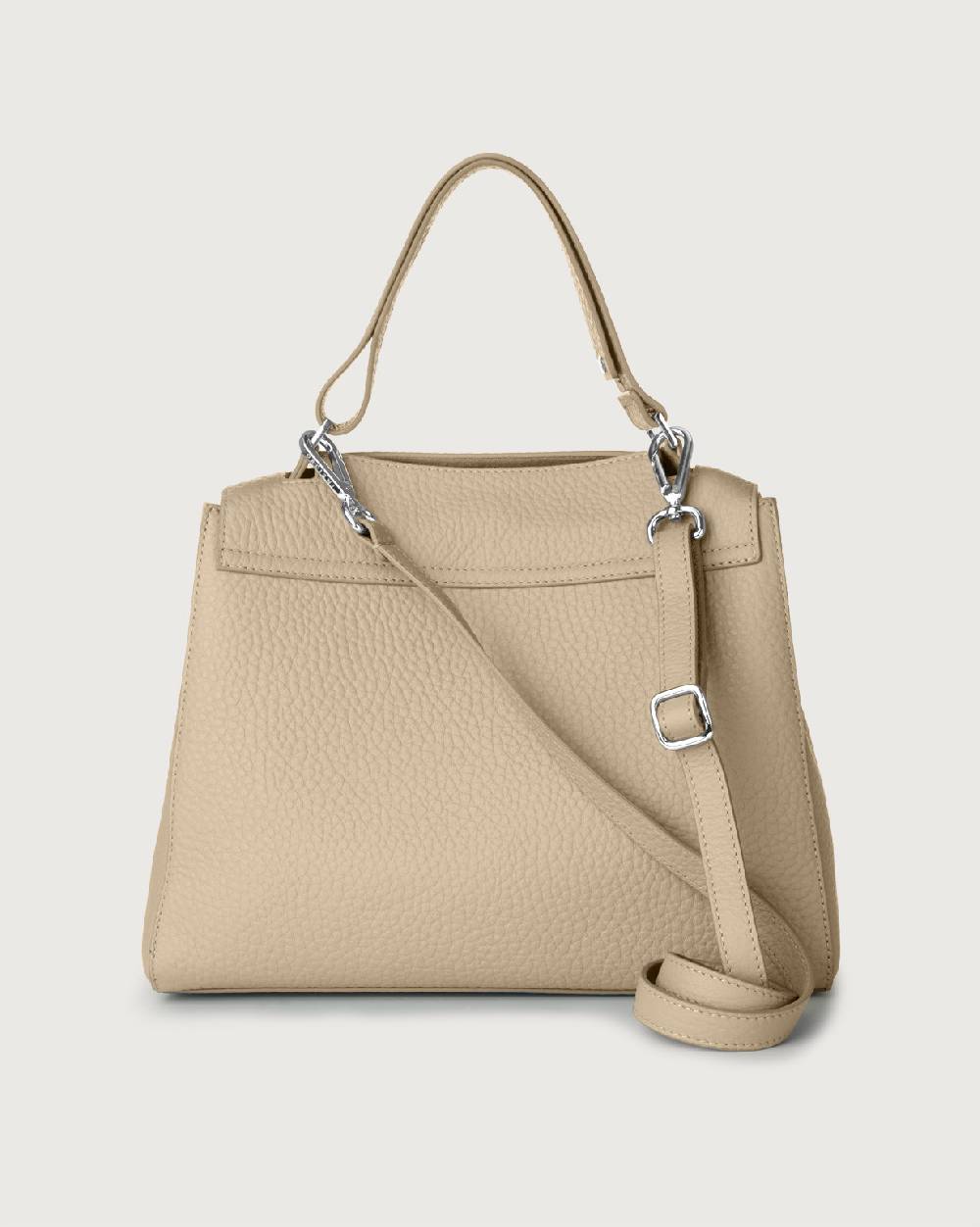Orciani Borsa Sveva Soft Media a spalla in pelle con tracolla Vendite Flash