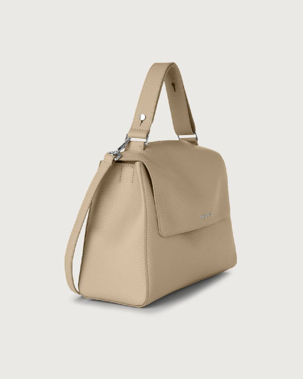 Orciani Borsa Sveva Soft Media a spalla in pelle con tracolla Vendite Flash