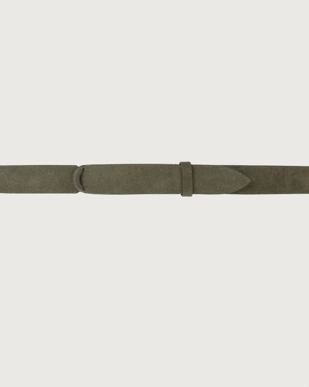 Orciani Cintura Nobuckle Suede in camoscio Nuova