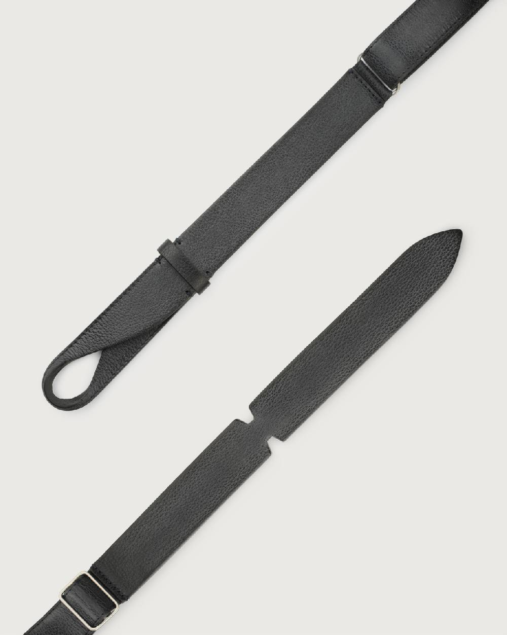 Orciani Cintura Nobuckle Chevrette in pelle In Linea
