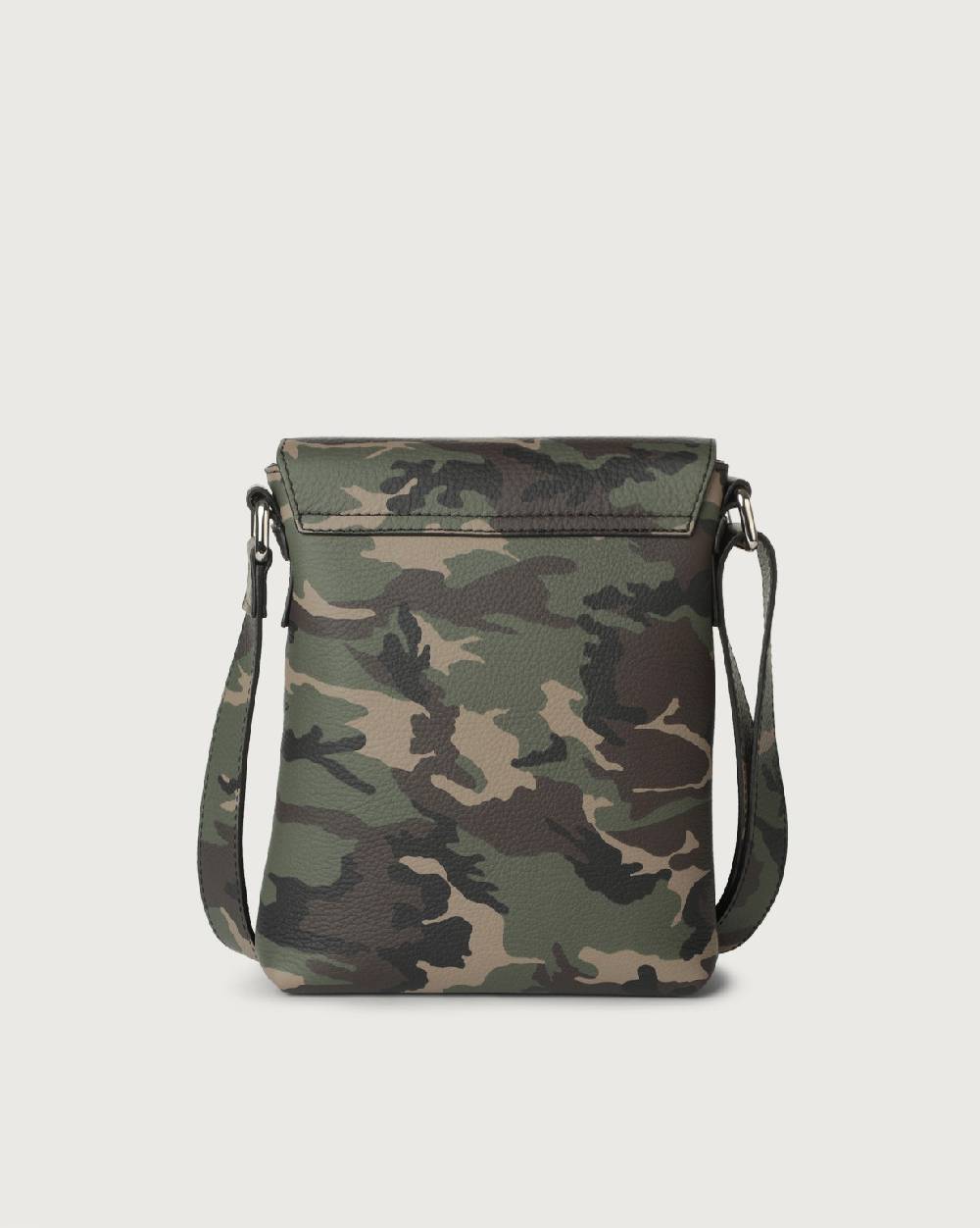 Orciani Borsa messenger piccola Camouflage in pelle Spedizione Gratuita