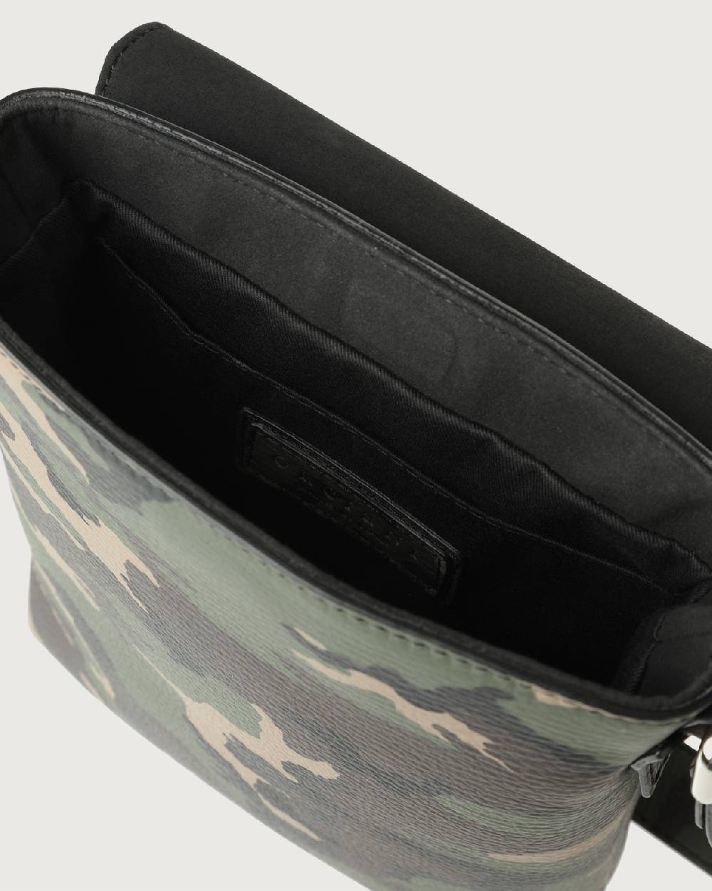 Orciani Borsa messenger piccola Camouflage in pelle Spedizione Gratuita