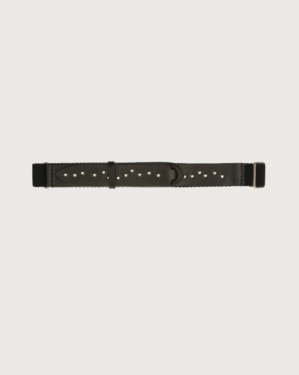 Orciani Cintura Nobuckle Kids Point Metal in cuoio e tessuto Pezzi Unici