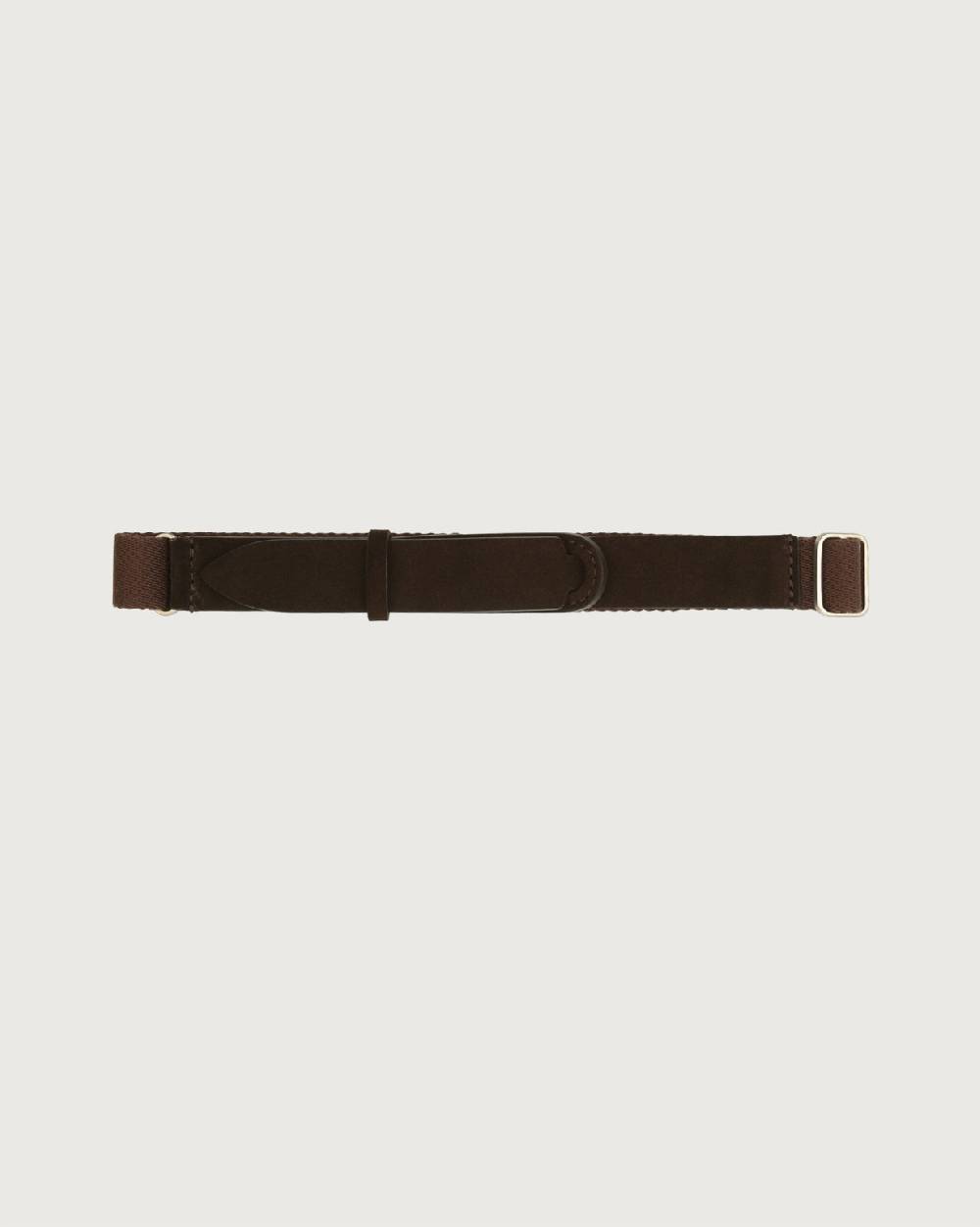 Orciani Cintura Nobuckle Kids Suede in camoscio e tessuto Acquista Ora