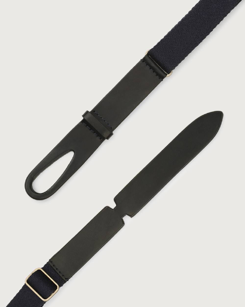 Orciani Cintura Nobuckle Kids Bull in cuoio e tessuto Promozione Limitata