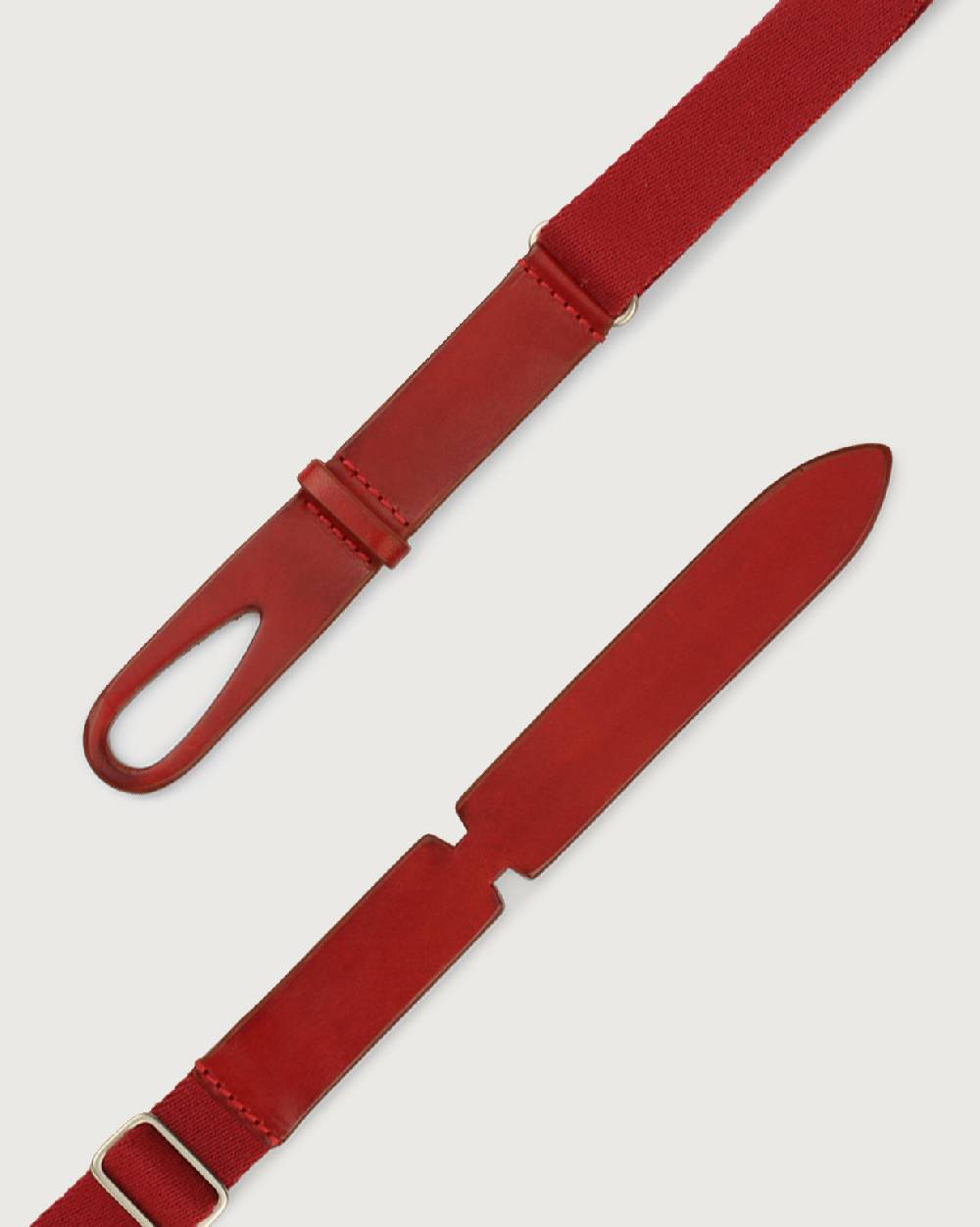 Orciani Cintura Nobuckle Kids Bull in cuoio e tessuto Fino Al -60%