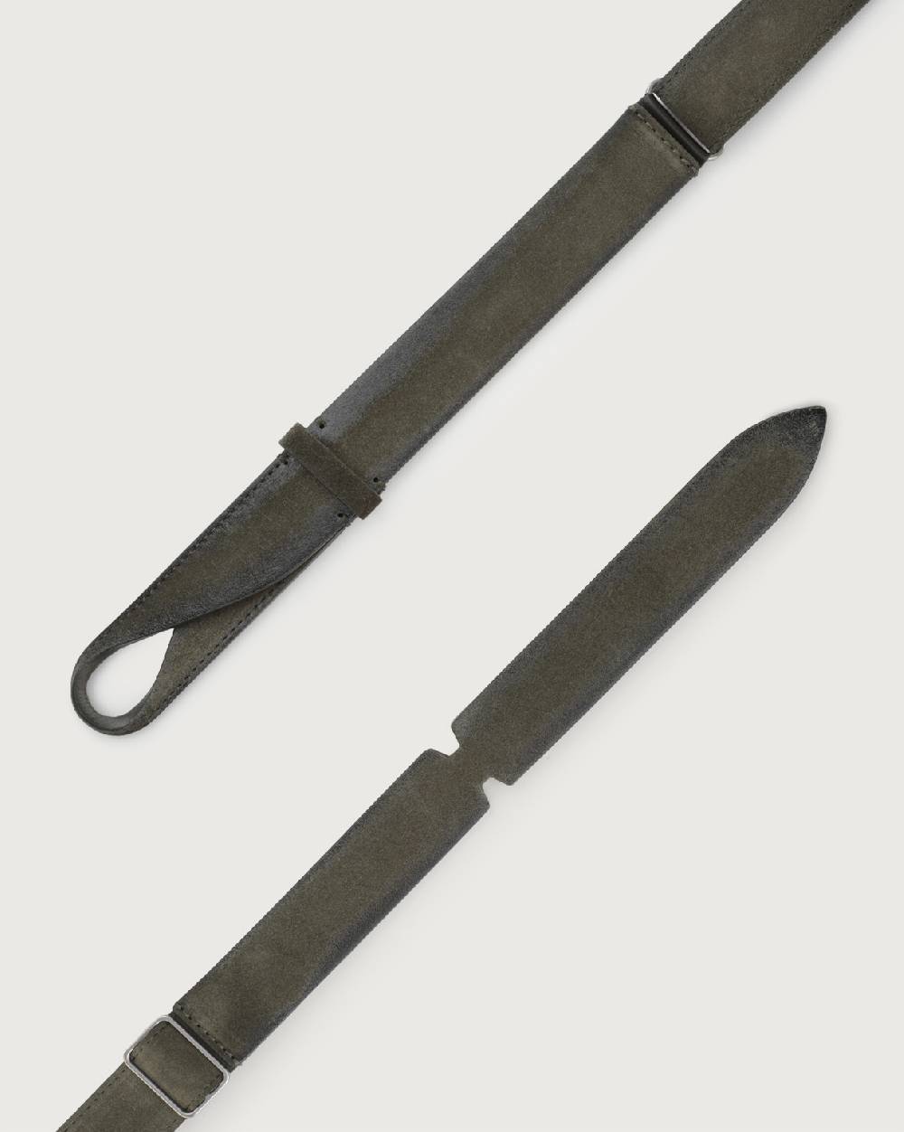 Orciani Cintura Nobuckle Cloudy in suede Affare Del Giorno