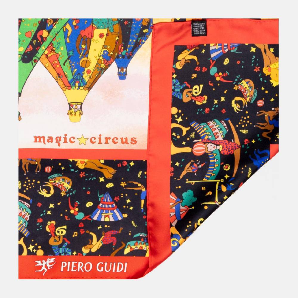 Piero Guidi PIERO GUIDI SILK SCARF "Le Mongolfiere"/ FOULARD IN SETA "Le Mongolfiere"" Hotsell