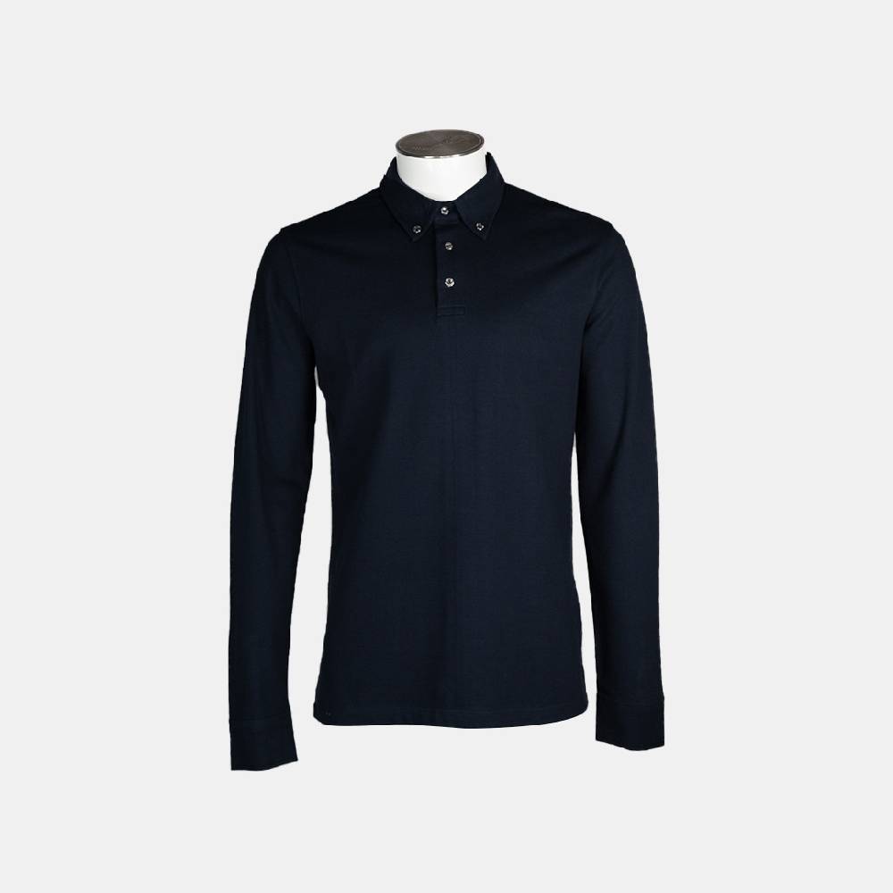 Piero Guidi LineaBold "Metal Botton" Polo Shirt Long Sleeve / Polo manica lunga Promozione Limitata