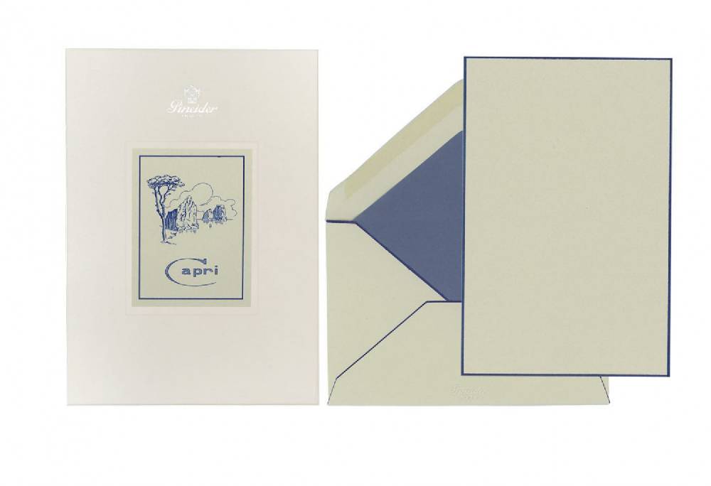 Pineider Set Carta da Lettera Capri A5 Prezzo Ridotto