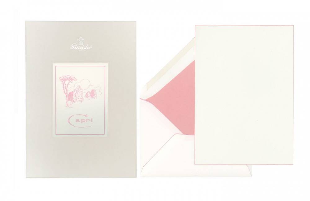 Pineider Set Carta da Lettera Capri A5 Prezzo Ridotto