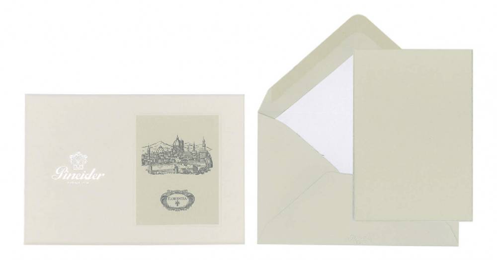 Pineider Set Biglietti Florentia Formato 9 Presa