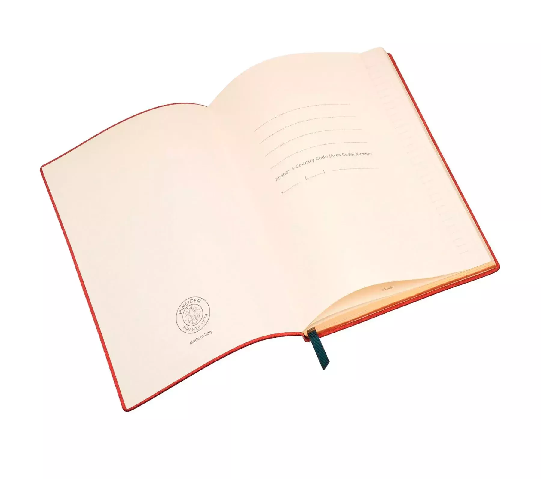 Pineider Notebook Milano Medio a righe Online