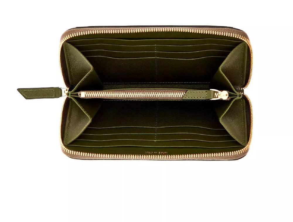Pineider Portafoglio con zip in Metro Smooth Vendite Flash