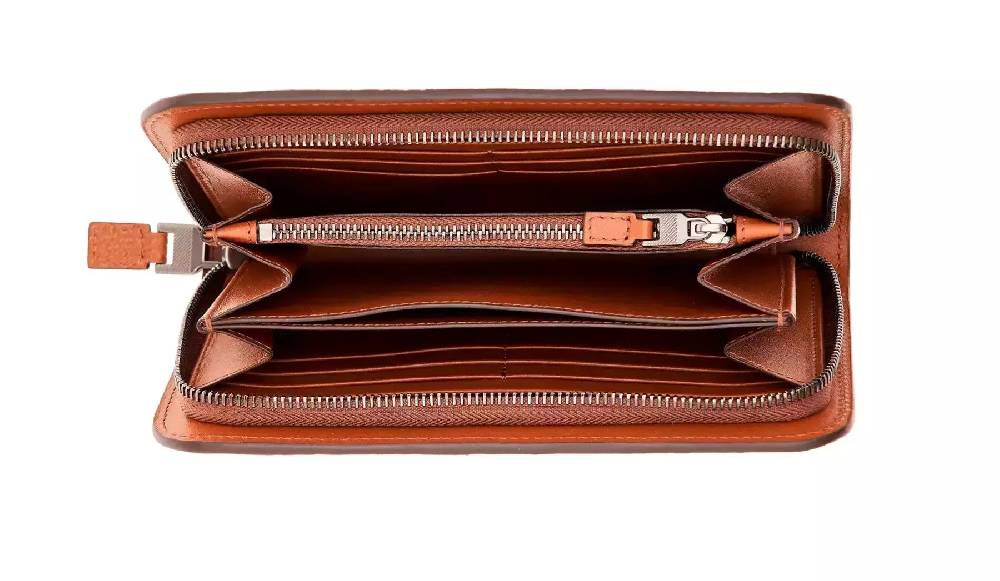Pineider Portafoglio Internazionale con zip in Bottalato Negozio