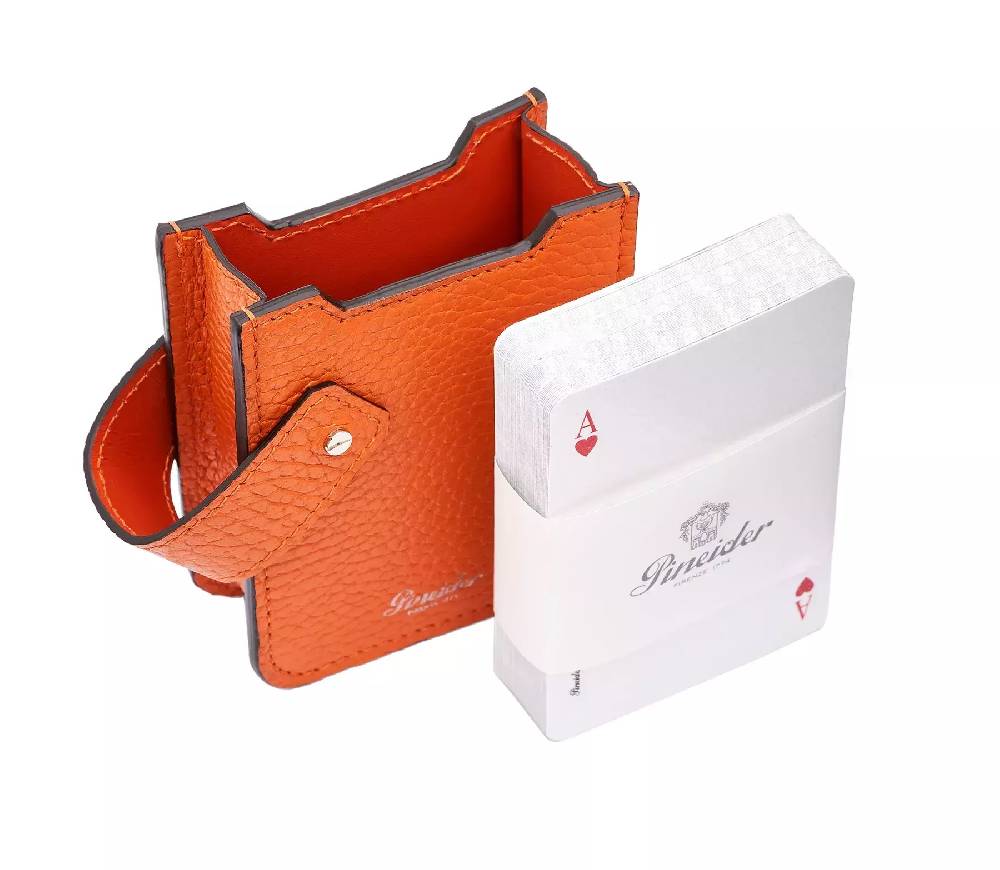 Pineider Astuccio con Carte da gioco in Bottalato Pezzi Unici