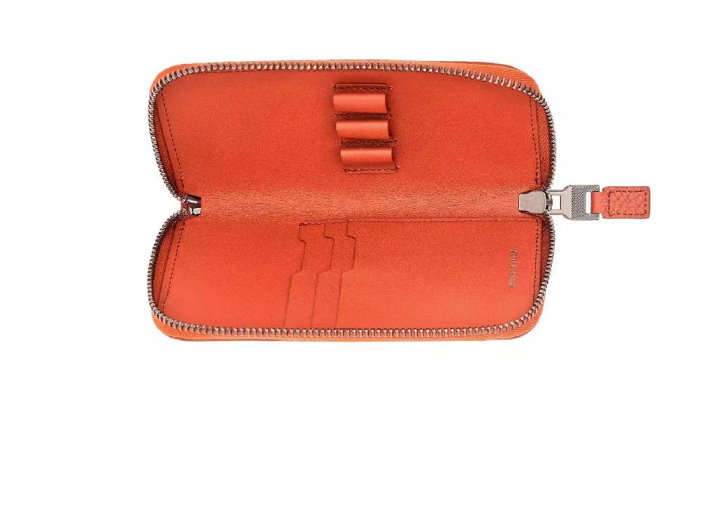 Pineider Astuccio portamatite con zip in Bottalato Vendita Calda