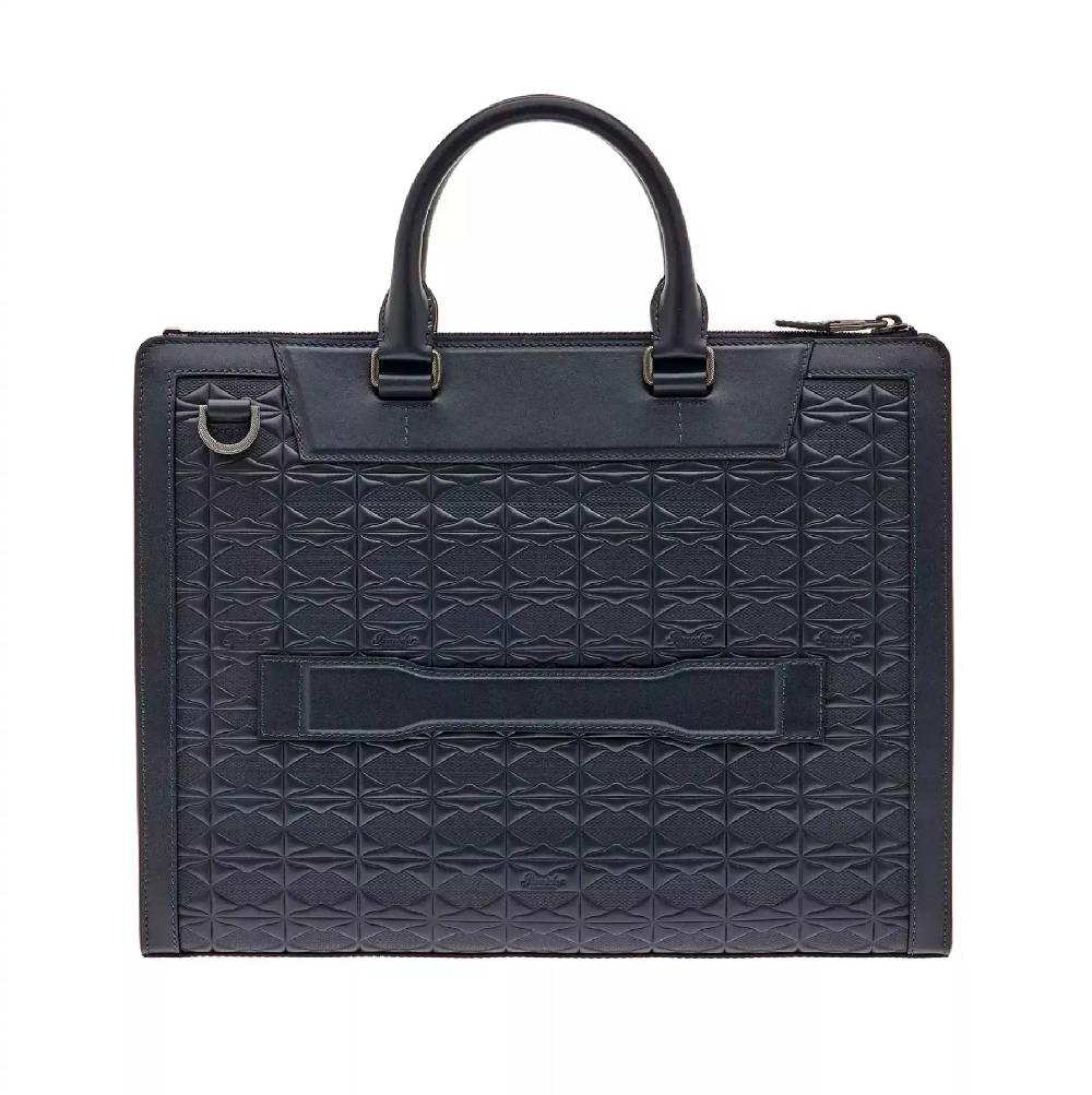Pineider Slim Briefcase in Embossed Empress Pezzi Unici