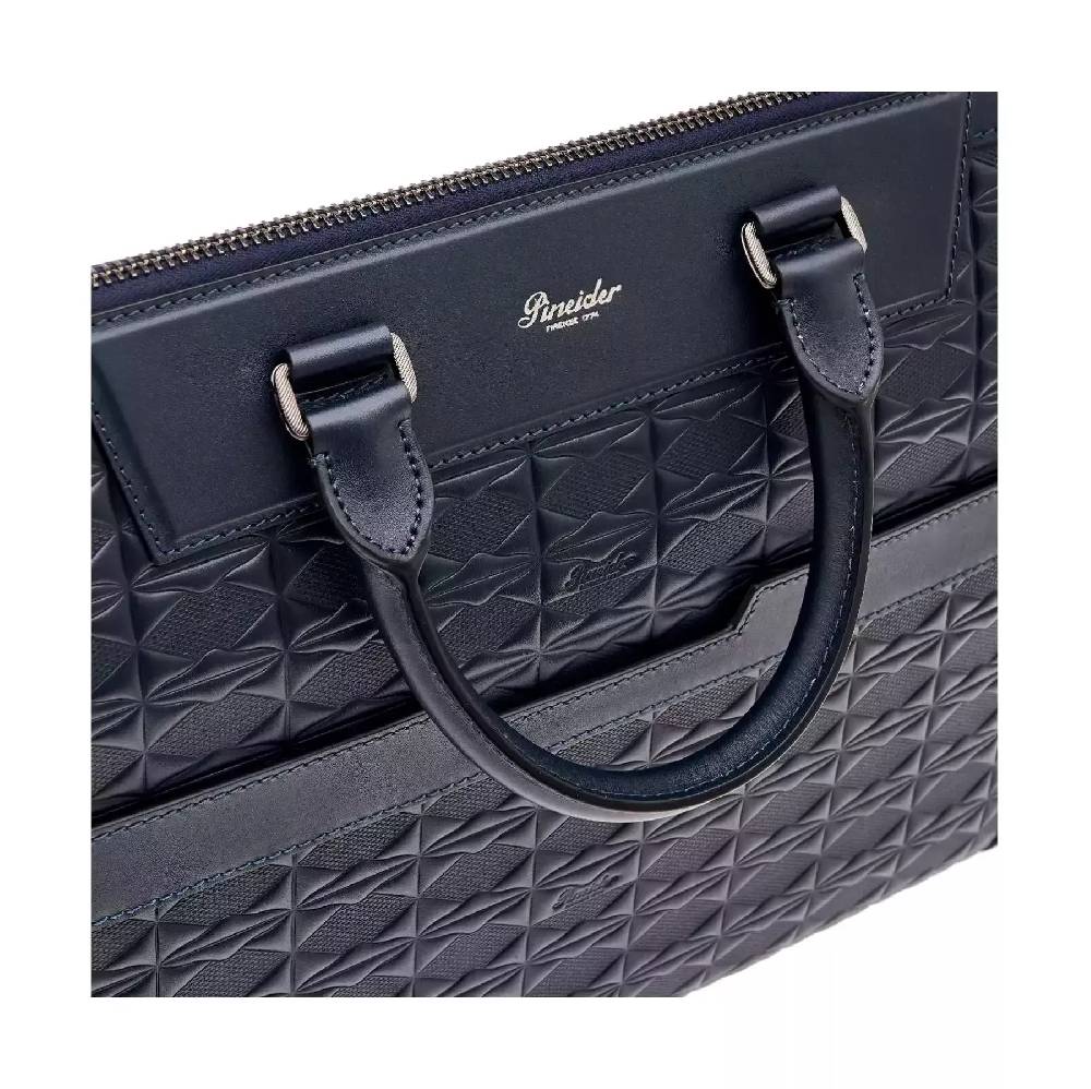Pineider Slim Briefcase in Embossed Empress Pezzi Unici