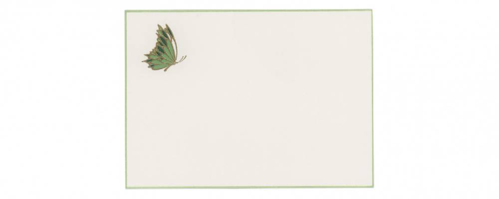 Pineider Biglietti con motivo a rilievo Eight Cards Butterfly Presa