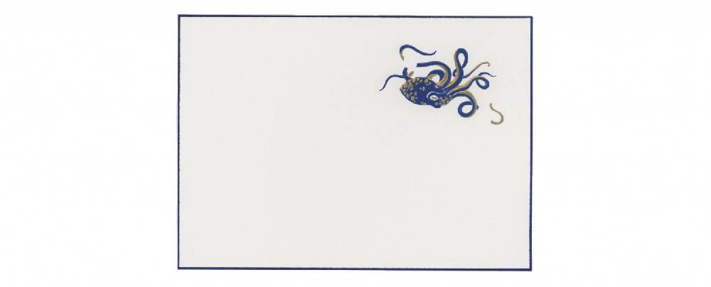 Pineider Biglietti con motivo a rilievo Eight Cards Fishes Sconto