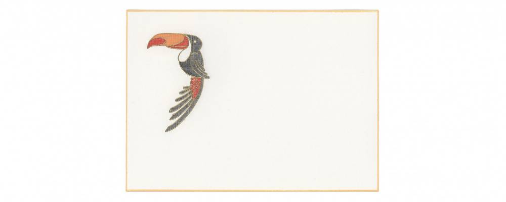 Pineider Biglietti con motivo a rilievo Eight Cards Birds Offerta