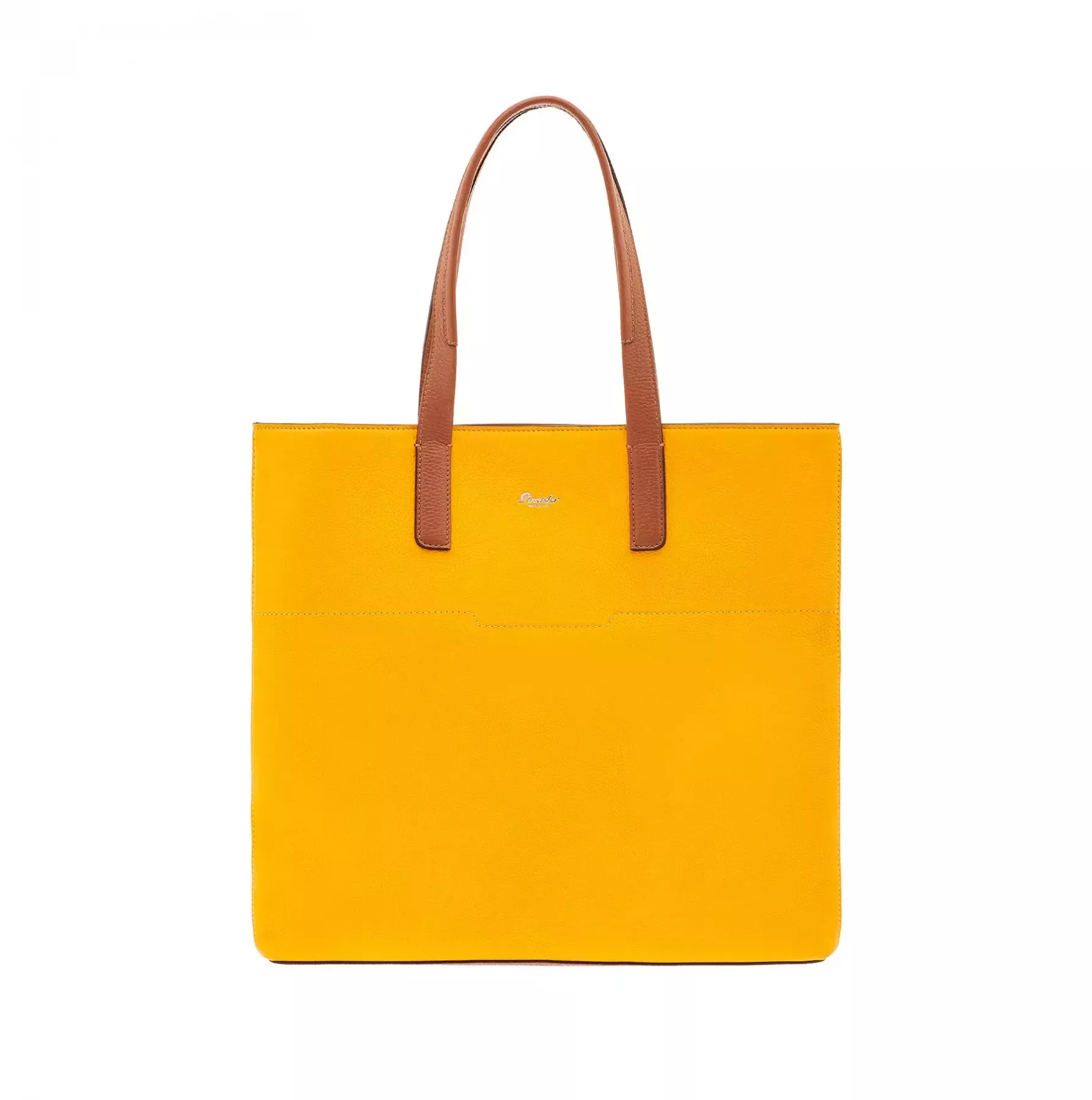 Pineider Slim Shopping Bag in Nabuk Outlet