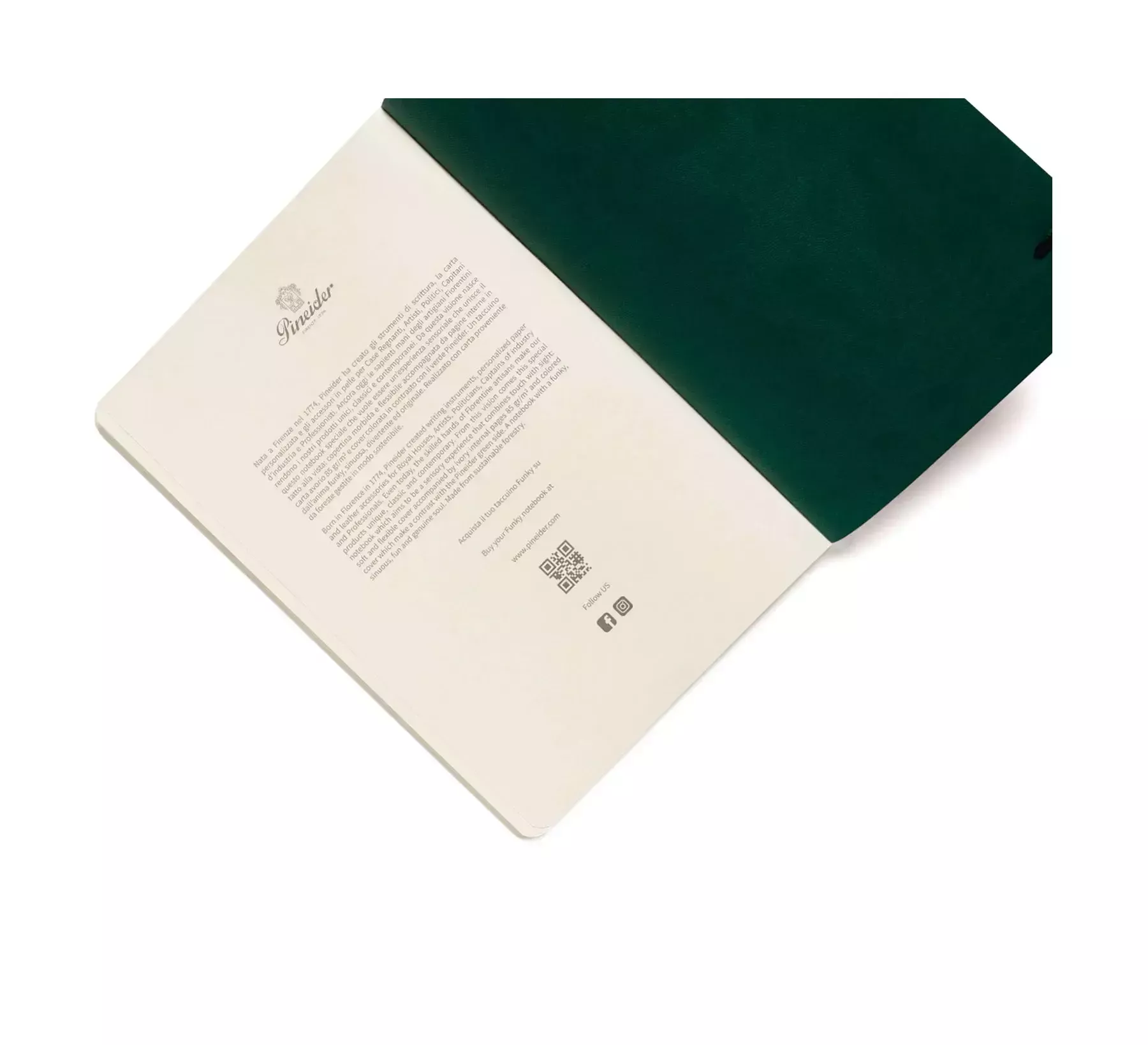 Pineider Notebook Funky Piccolo senza righe Qualità