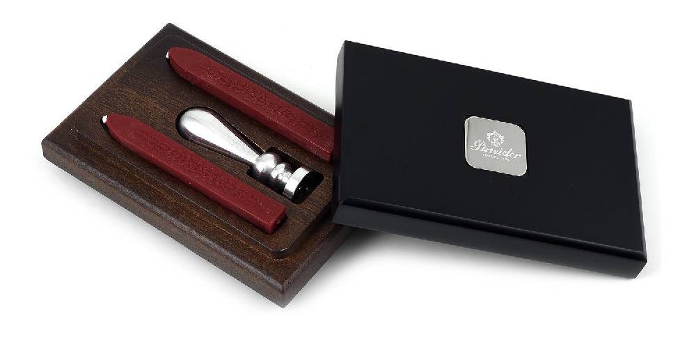 Pineider Sigillo personalizzato con ceralacca - in cofanetto Pineider