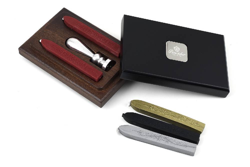 Pineider Sigillo personalizzato con ceralacca - in cofanetto Pineider In Linea