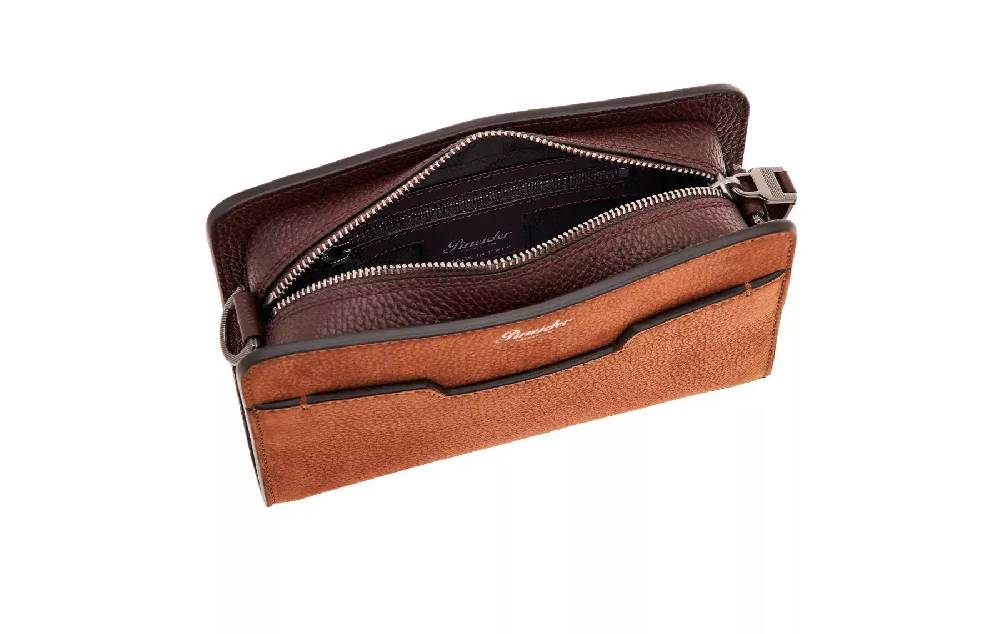 Pineider Odette Crossbody in Nabuk Consegna Veloce