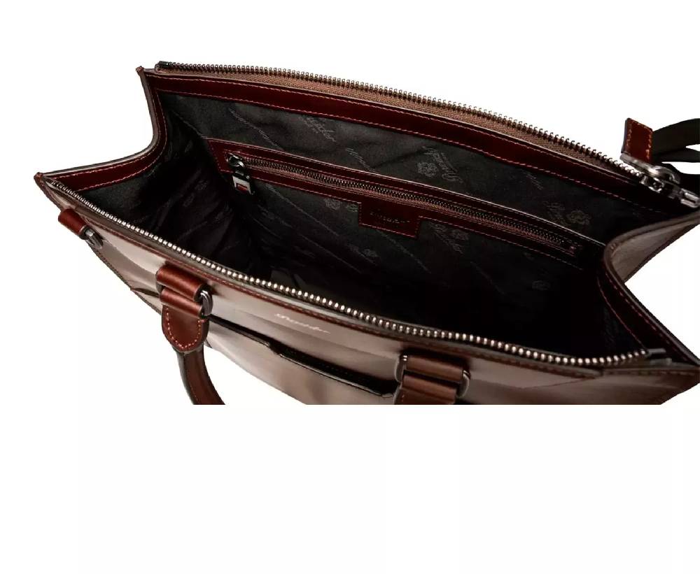 Pineider Florence Shopping Bag in Metro Smooth Sconto