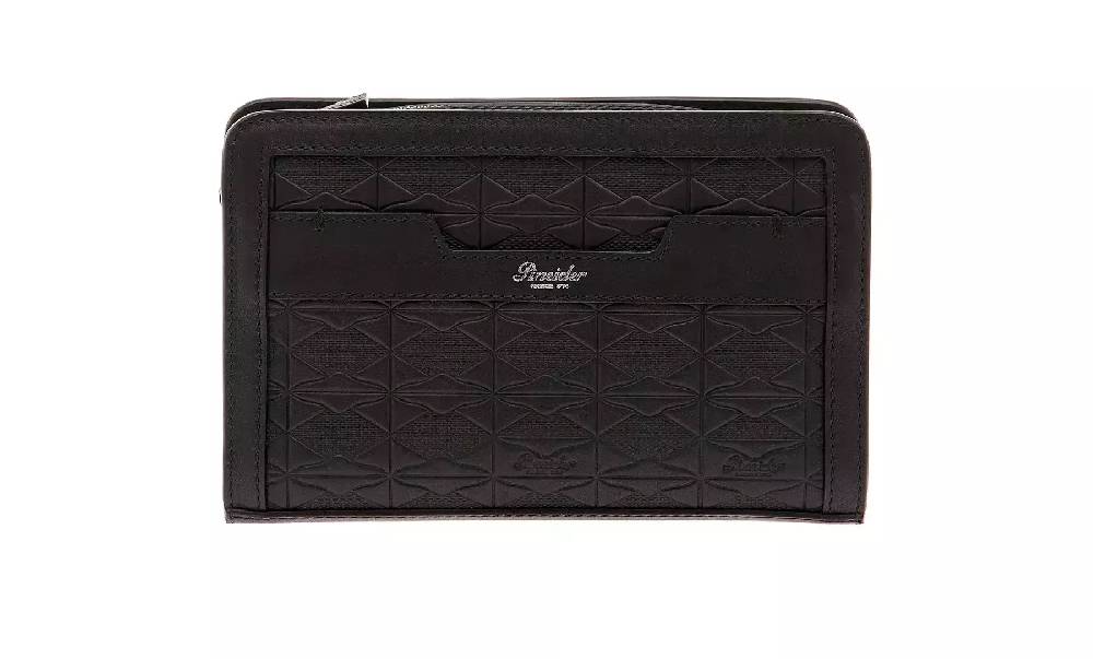 Pineider Odette Crossbody in Embossed Empress Offerta