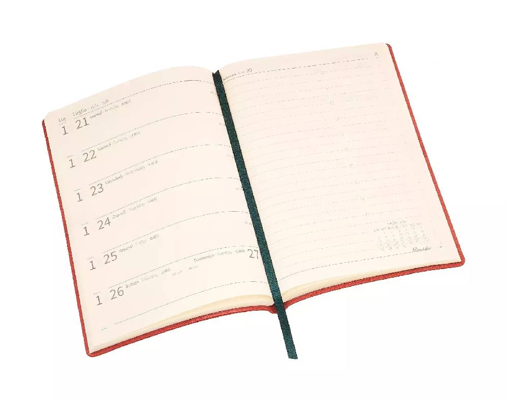 Pineider Agenda Settimanale Classic 2025 - 11x16 cm In Linea