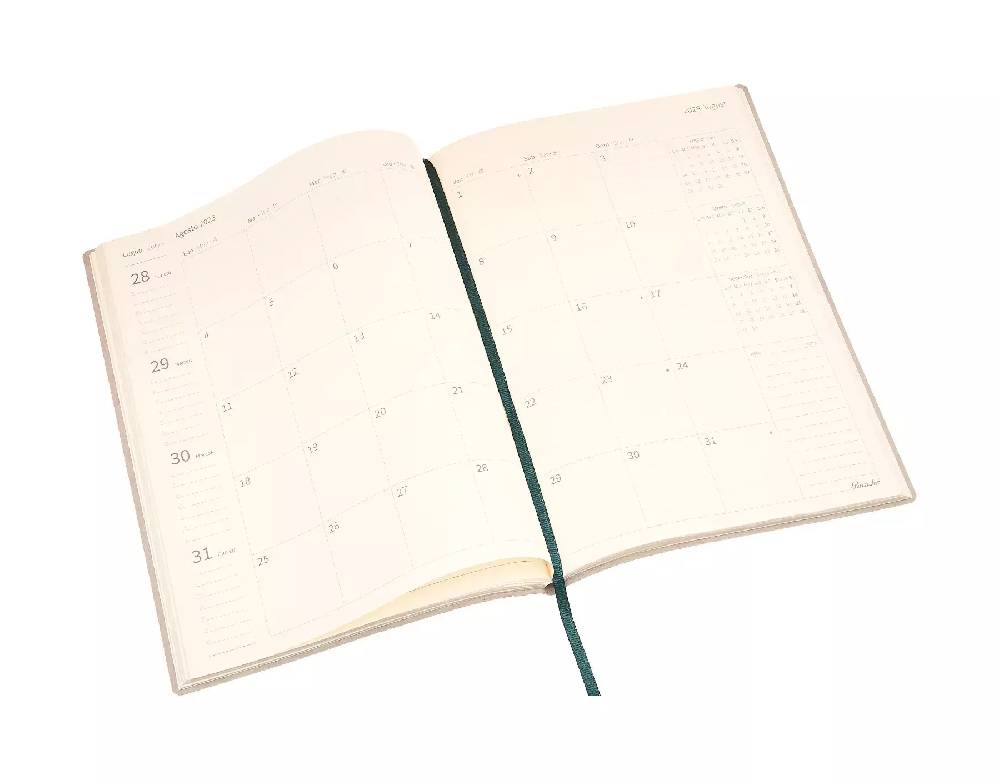 Pineider Agenda Settimanale Milano 2025 in Canvas - 17x24 cm Promozione