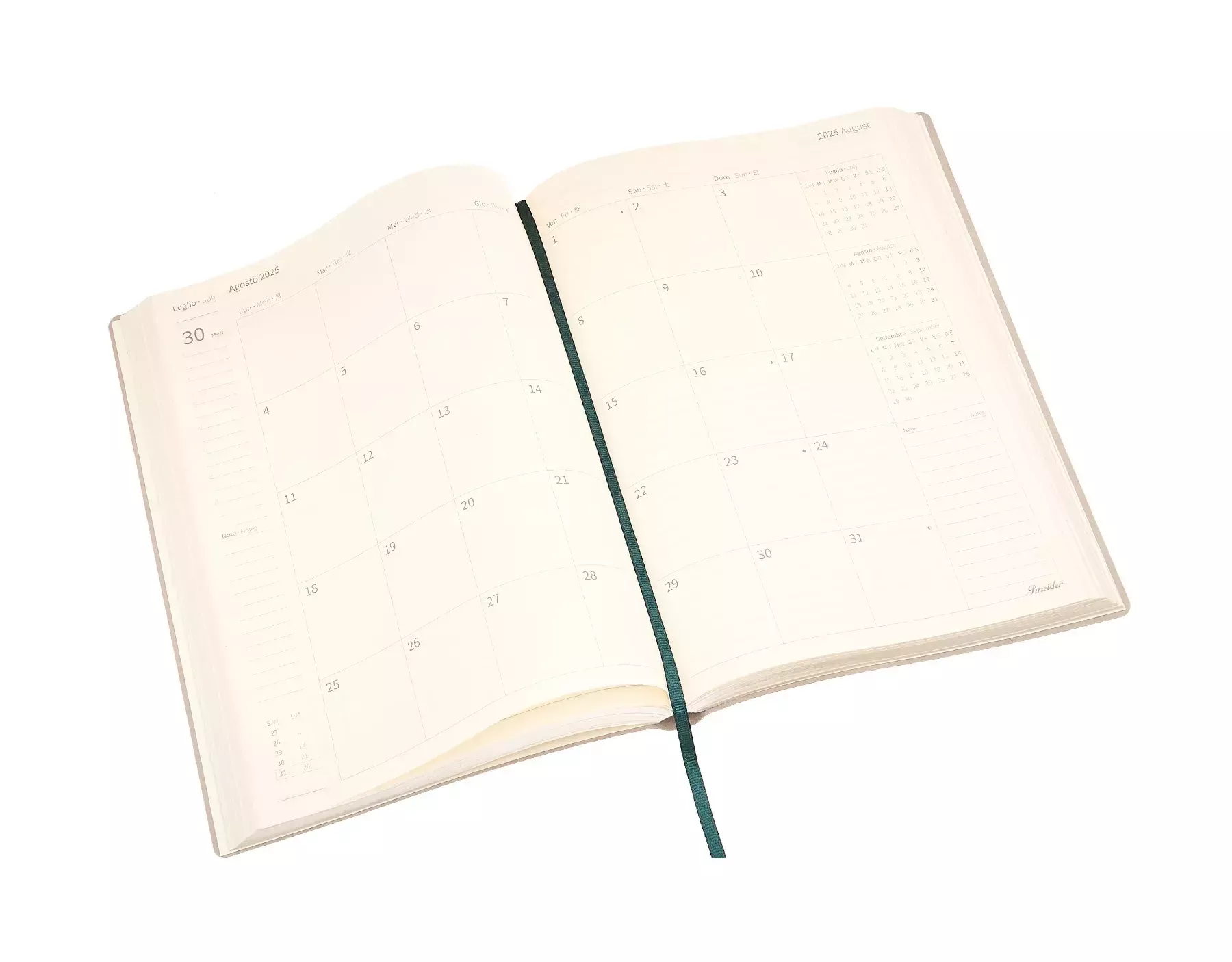Pineider Agende Giornaliera Milano 2025 - 17x24 cm Offerte