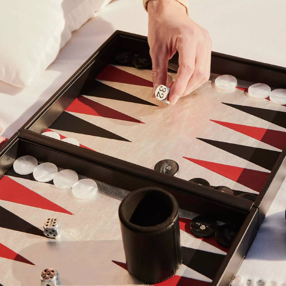 Pineider Set Backgammon In Linea