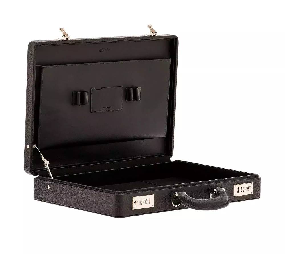 Pineider Briefcase Bond in Bottalato Consegna Veloce