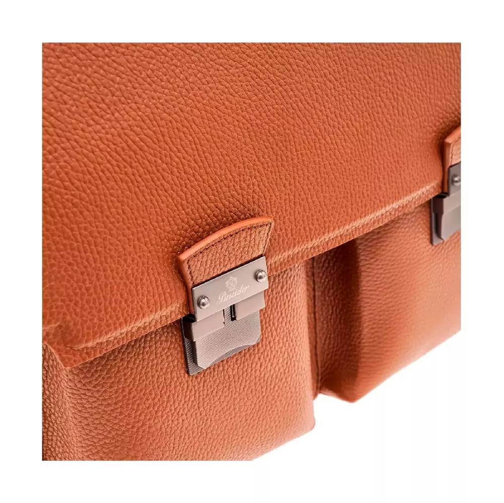 Pineider Double Briefcase in Bottalato Fino Al -60%