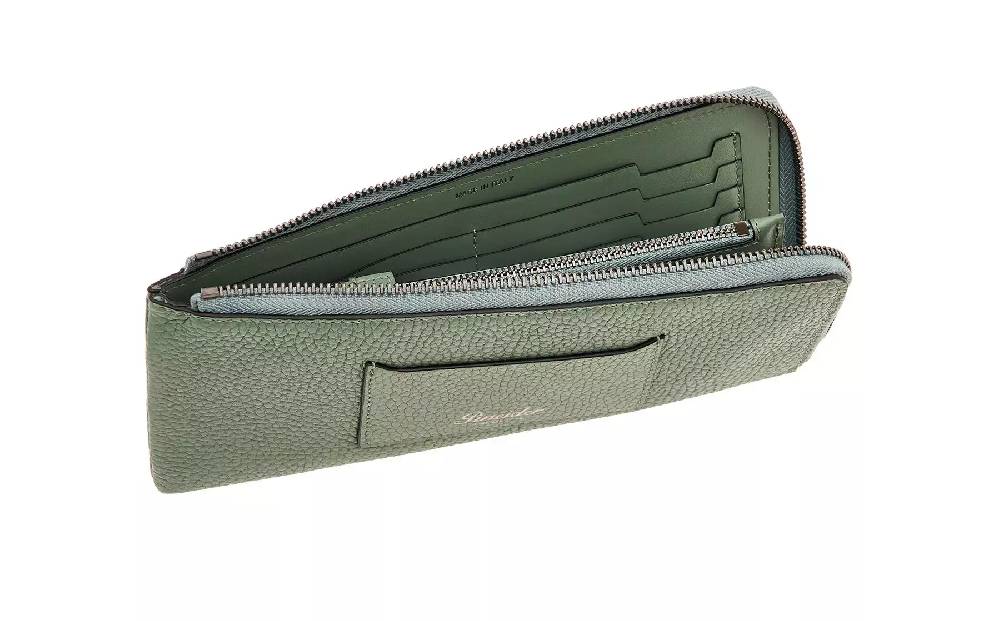 Pineider Portafoglio con zip in Bottalato Nuova