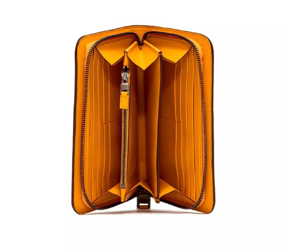 Pineider Portafoglio Internazionale con zip in Mini Franzi Italy