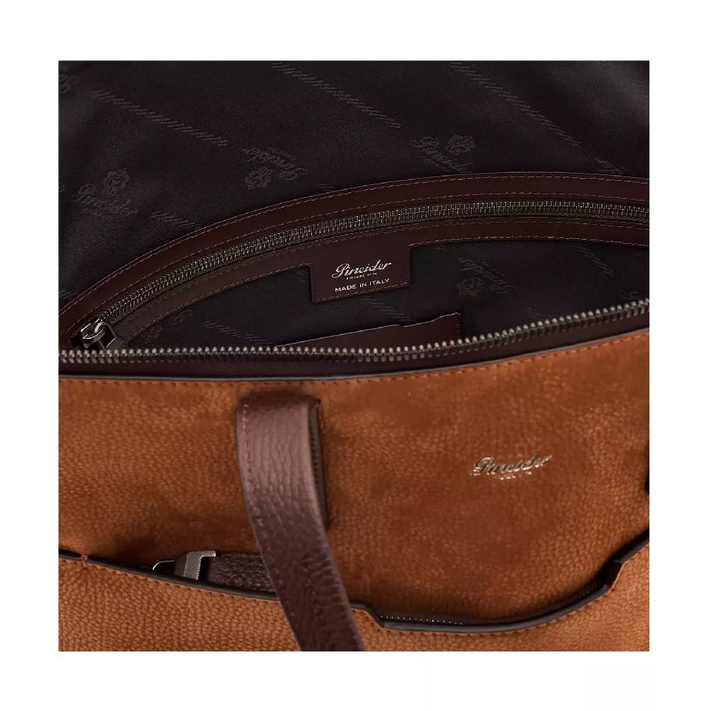 Pineider Saddle Tote Bag in Nabuk Qualità Garantita