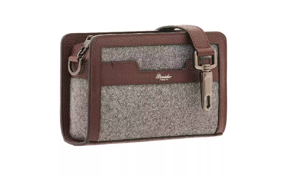Pineider Odette Crossbody in Wool Offerte