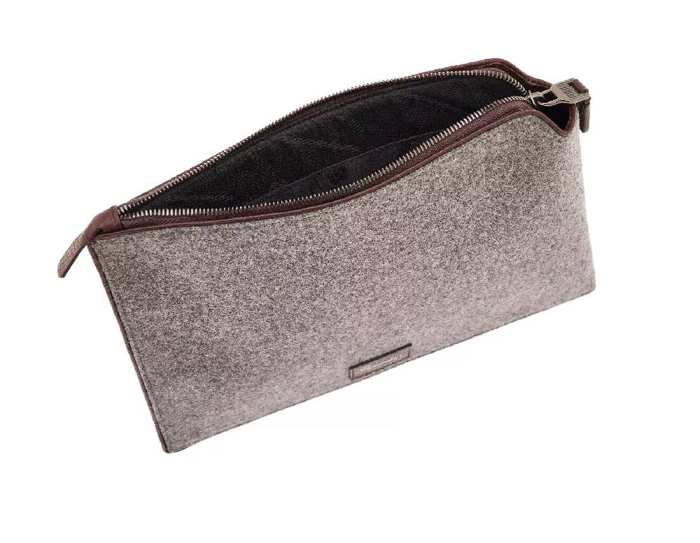 Pineider Pouch Medium in Wool Sconto