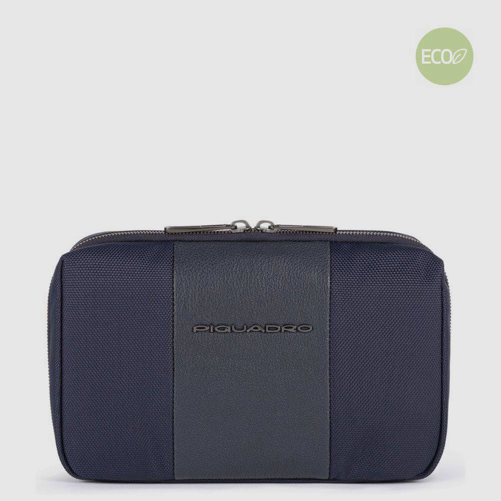 Piquadro Electronic cord pouch in recycled fabric Saldi Di Fabbrica