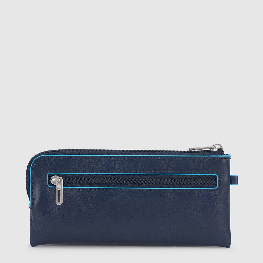Piquadro Two-ring key case with zipped rear pocket 2025