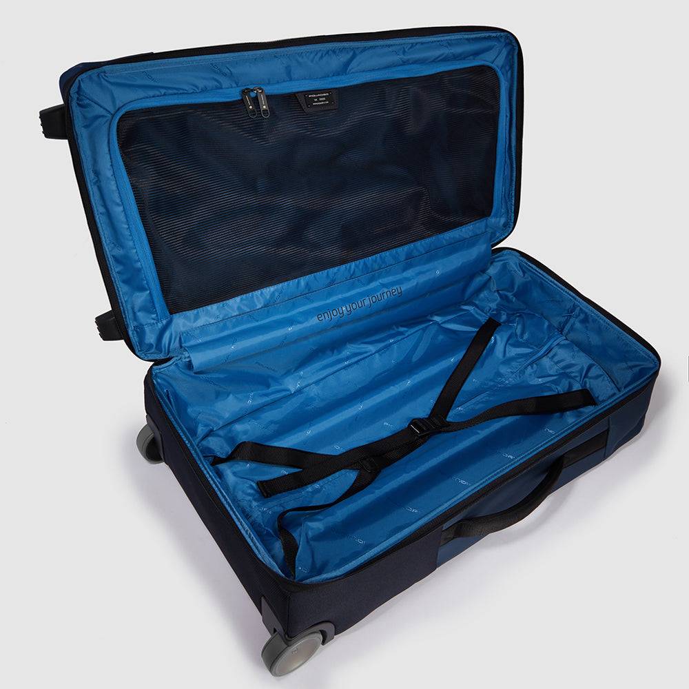 Piquadro Modular wheeled duffel in recycled fabric Negozio