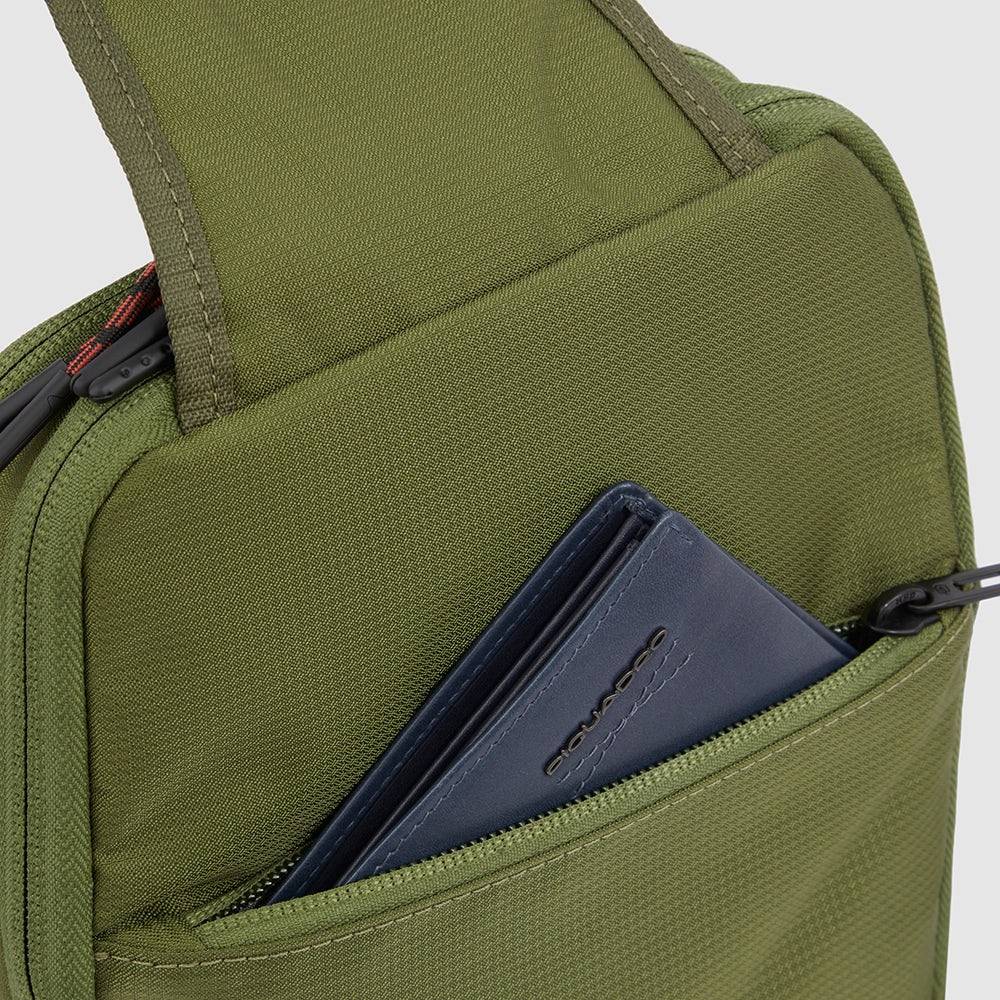 Piquadro Mono sling bag in recycled fabric I Più Venduti
